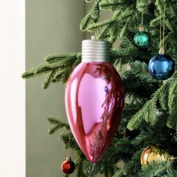 Habitat Single Oversized Pink Christmas Hanging Ornament - thumbnail 1