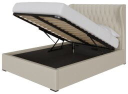 GFW Dakota Kingsize Fabric End Lift Ottoman Bed - Natural - thumbnail 2