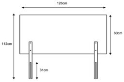 Aspire Grant Linen Small Double Headboard - Grey - thumbnail 2
