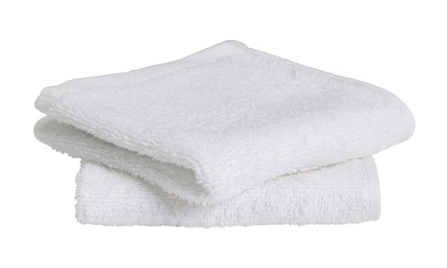 Home Essentials Plain 2 Pack Face Cloths - Super White - image 1