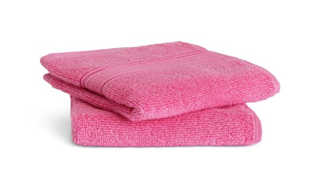 Habitat Supersoft Cotton 2 Pack Face Cloth - Raspberry - image 1