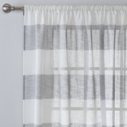 Habitat Pencil Pleat Voile Curtain - Grey - 140x229cm - thumbnail 2