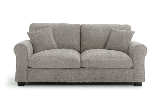 Argos Home Lisbon Fabric 3 Seater Sofa - Grey - image 1