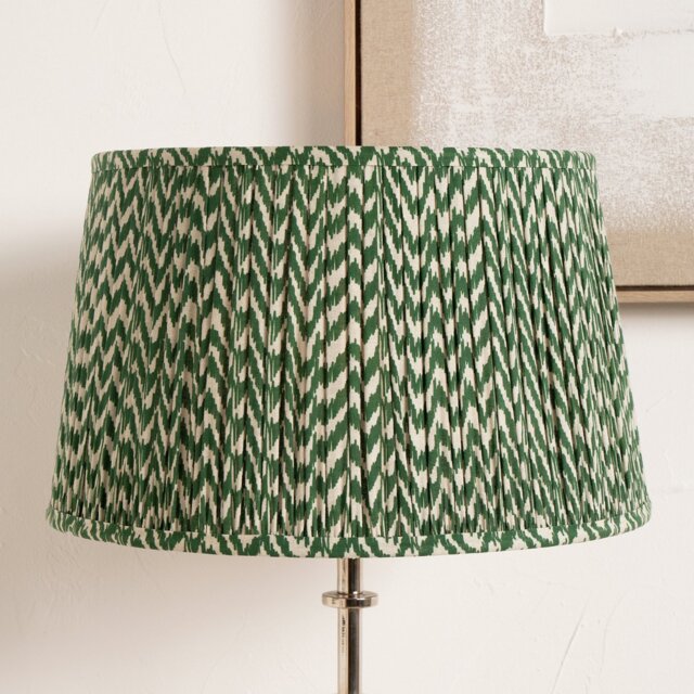 Pacific Vienna Green Mushroom Pleat Lampshade - 30cm - image 1