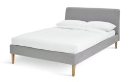 Habitat Ren Kingsize Fabric Bed Frame - Light Grey - thumbnail 2