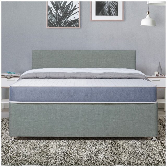Argos Home Devon Double Divan Bed - Grey - image 1