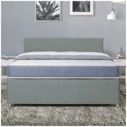 Argos Home Devon Double Divan Bed - Grey - thumbnail 1