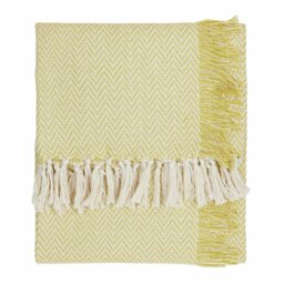 Wylder Wisley Herringbone Throw Yellow - 130x180cm - thumbnail 2
