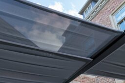 Norfolk Leisure 2.8m x 2.8m Sliding Roof Garden Gazebo- Grey - thumbnail 2