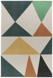 Habitat Tate Geometric Cotton Flatweave Rug - 140x200cm - thumbnail 1