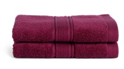 Habitat Supersoft 2 Pack Face Cloth - Plum - thumbnail 1