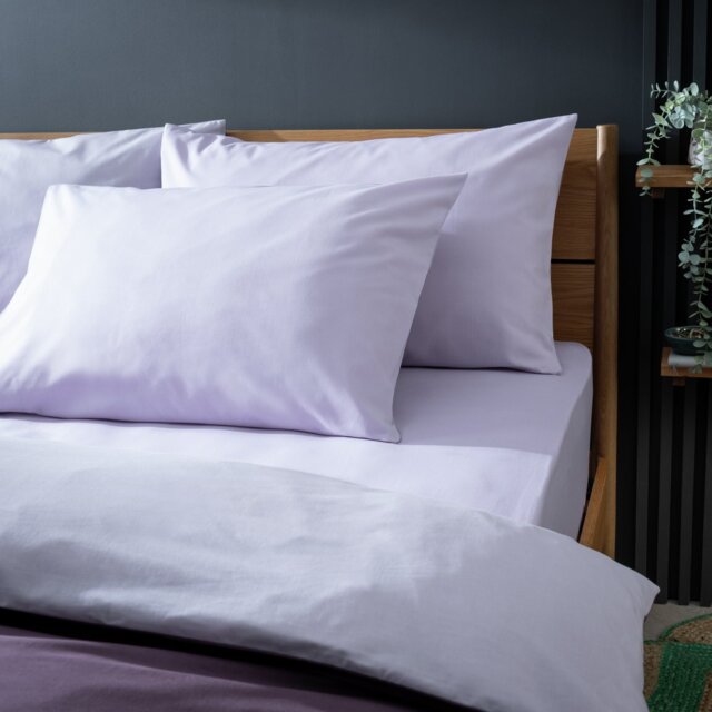 Habitat Polycotton Standard Pillowcase Pair - Lilac - image 1
