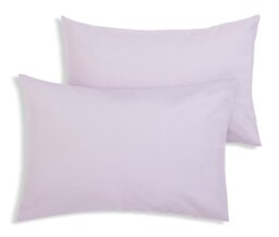 Habitat Polycotton Standard Pillowcase Pair -  Lilac - thumbnail 2
