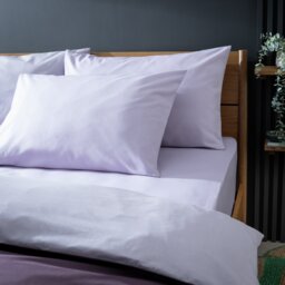 Habitat Polycotton Standard Pillowcase Pair -  Lilac - thumbnail 1