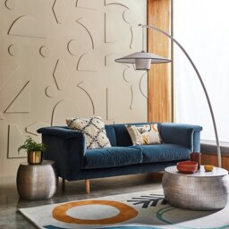 Habitat Sona Round Coffee Table - Silver - thumbnail 1