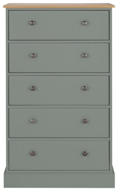 Argos Home Kensington 5 Drawer Chest - Sage Green - image 1
