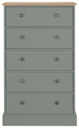 Argos Home Kensington 5 Drawer Chest - Sage Green
