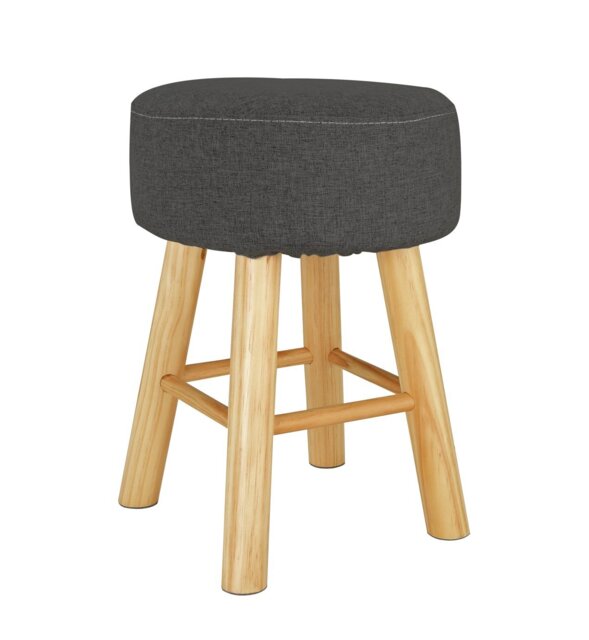 Habitat Sophie Small Fabric Stool - Charcoal - image 1
