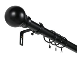 Argos Home Black Extendable Curtain Pole - 110 cm - 300 cm - thumbnail 2