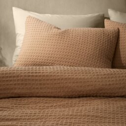 Pineapple Elephant Muscat Waffle Caramel Bedding Set- Double - thumbnail 2