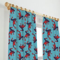 Marvel Spider Man Kids Pencil Pleat Curtains - Blue - 168x183cm - thumbnail 2