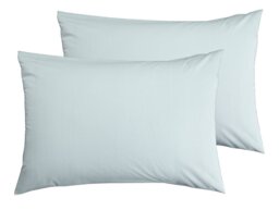 Habitat Cotton Rich 180 TC Standard Pillowcase Pair-Duck Egg - thumbnail 1