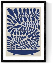 East End Prints 100 Leaved Plant Black Frame Art Print - A2 - thumbnail 2