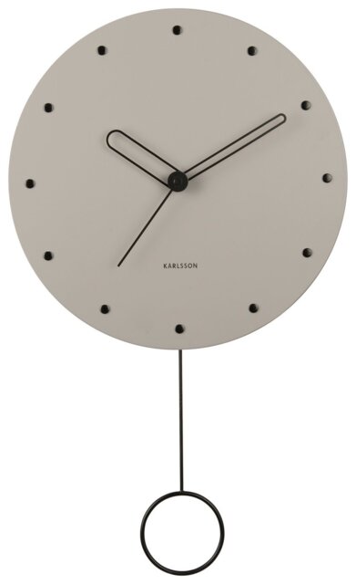 Karlsson Studs Pendulum Wall Clock - Grey - image 1