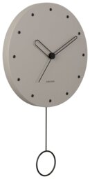 Karlsson Studs Pendulum Wall Clock - Grey - thumbnail 2