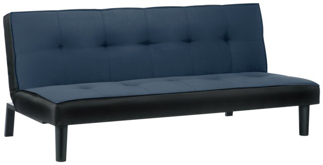 Birlea Aurora Clic Clac Velvet Sofa Bed - Midnight Blue - image 1