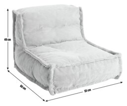 Habitat Kids Mini Estelle Coord Beanbag - Lilac - thumbnail 2