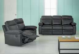 Argos Home New Paolo 2 Seater Manual Recliner Sofa - Grey - thumbnail 2
