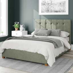 LLB Estella Velvet Superking Ottoman Bedframe - Duck Egg - thumbnail 1