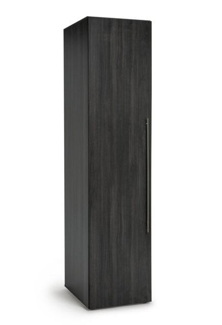 Habitat Atlas 1 Door Wardrobe - Black & Brown - image 1