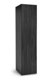 Habitat Atlas 1 Door Wardrobe - Black & Brown