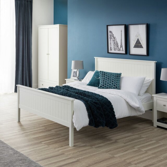 Julian Bowen Maine Double Bed Frame - White - image 1