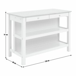 Argos Home Chicago Wooden 2 Seater Bar Island - Sage - thumbnail 2