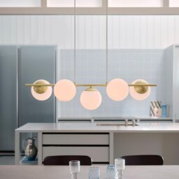 Nordlux Lilly 5-spot Pendant Light - Brass - thumbnail 1