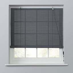 Habitat Bamboo Grey Roller Blind - 120cm