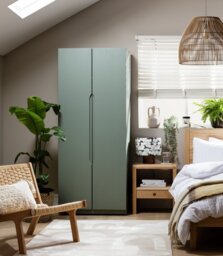 Legato 2 Door Wardrobe - Green - thumbnail 2