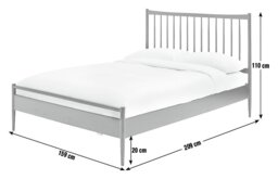 Habitat Chiltern Spindle Kingsize Wooden Bed Frame - Black - thumbnail 2