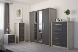 Grasmere 5 Drawer Chest - Dark Grey - thumbnail 2