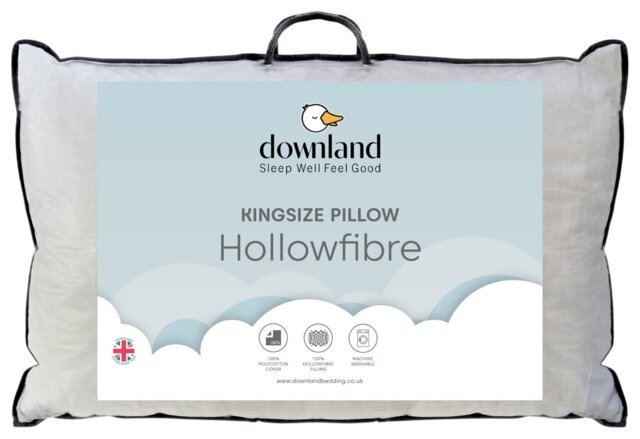 Downland Medium Firm Kingsize Pillow with Pillowcase - image 1
