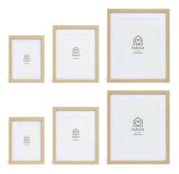 Habitat Oak Effect Wooden Picture Frame - Mixed Sizes - thumbnail 1