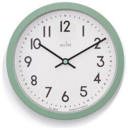 Acctim Elstow Analogue Wall Clock - Green - thumbnail 1