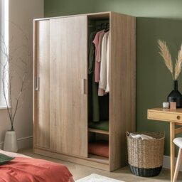 Argos Home Nova 2 Door Sliding Wardrobe - Oak