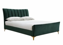 Birlea Clover Double Velvet Bed Frame - Green - thumbnail 1