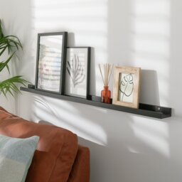 Argos Home Jak 120cm Picture Rail - Black - thumbnail 1