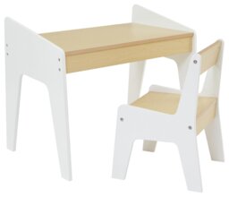 Liberty House Kids Desk And Chair - White Wood - thumbnail 2