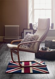 Argos Home Bentwood Wingback Chair with Footstool - Grey - thumbnail 2